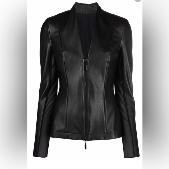 Wolford Jackets & Blazers - WOLFORD -Jenna zip-front blazer - Black- size 6 NWT